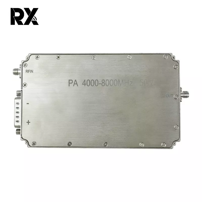 Ultra-Wideband C-Band 4-8 GHz 50W Power Amplifier ລະບົບ RF